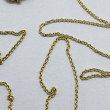 Load image into Gallery viewer, 14K Solid Yellow Gold Very Thin Cable Link Chain Necklace 0.75mm, 16" 18" 20"
