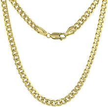 Load image into Gallery viewer, 14K Hollow Yellow Gold Miami Cuban Link Chain Necklace Bracelet 4.5mm 7"~30"

