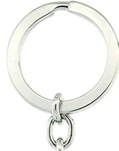Load image into Gallery viewer, Movable Teddy Bear Key Chain Crystal Key Ring 4 1/2 inches long

