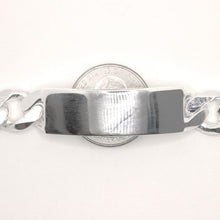 Load image into Gallery viewer, 925 Sterling Silver Personalized Custom Engraved Curb Link ID Bracelet 12.5mm
