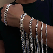 Load image into Gallery viewer, 925 Sterling Silver Miami Cuban Link Chain Necklace Bracelet 2mm~7mm All Sizes
