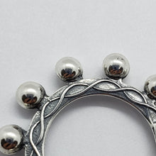 Load image into Gallery viewer, 925 Sterling Silver Rosary Ring One Mystery Single Decade Ring Rosary
