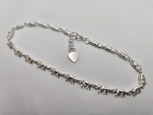 Load image into Gallery viewer, 925 Sterling Silver Anklet with Linked Elephants 7mm, Fits 9" to 10" Ankles
