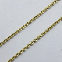 Load image into Gallery viewer, 14K Solid Yellow Gold Cable Link Chain Necklace Women Girl 1.3mm 16" 18" 20"
