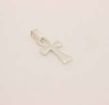 Load image into Gallery viewer, 925 Sterling Silver Dainty Simple Ankh Cross Pendant 1inch 27mm without bail
