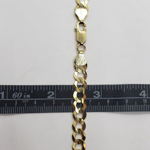 Load image into Gallery viewer, 10K Yellow Gold Solid Cuban Link Chain Curb Necklace Bracelet 7mm, 8"~30"
