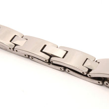Load image into Gallery viewer, Tungsten Carbide Triangular Faceted Magnetic Therapy Bracelet, 3/8 Inch Wide
