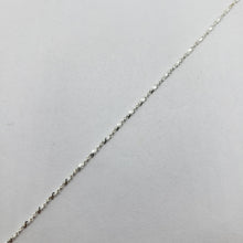 Load image into Gallery viewer, 925 Sterling Silver Diamond Cut Twisted Serpentine Chain Bracelet Necklace 1.1mm
