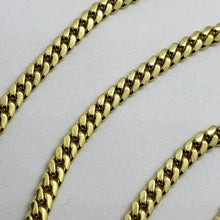 Load image into Gallery viewer, 18K Solid Yellow Gold Miami Cuban Link Chain Necklace Men 2.5mm-4mm Size 18"~24"
