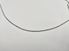 Load image into Gallery viewer, 925 Sterling Silver Rhodium Finish Faceted Pallini Bead Ball Chain 1.5mm 18 Inch

