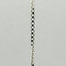 Load image into Gallery viewer, Sterling Silver Box Chain Necklace Bracelet Medium Thick 1.2mm-2.2mm Size 7"-30"
