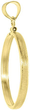 Load image into Gallery viewer, Sterling Silver &amp; Gold Filled Half Dollar Bezel Screw Top 30mm Coin Edge 2 Color
