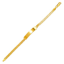 Load image into Gallery viewer, 14K Yellow Gold Shiny Curb ID Bracelet 7mm/4.5mm Wide 7inch Engraving Available
