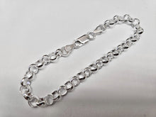 Load image into Gallery viewer, 925 Sterling Silver Solid Thick Italian Rolo Chain Necklace 6mm 7" to 30"
