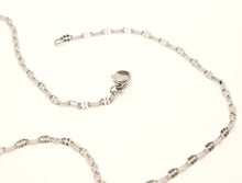 Load image into Gallery viewer, Stainless Steel Miniature Coffee Bean Chain Necklace 2.5mm, Sizes 16-24 Inches
