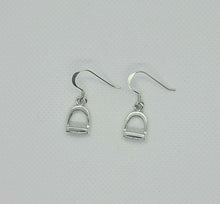 Load image into Gallery viewer, 925 Sterling Silver Stirrup Earrings Flawless Polished Finish Nickel Free
