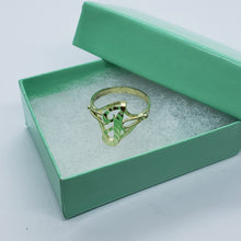 Load image into Gallery viewer, 10k Solid Yellow Gold Cursive Letter Initial Alphabet Ring [YOUR RING SIZE]
