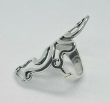 Load image into Gallery viewer, Sterling Silver Polished Finish Large Fork Ring Wide Boho Ring 1 3/4 inch 6 - 10
