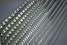 Load image into Gallery viewer, .925 Sterling Silver Cuban Curb Link Chain Necklace 1mm~15mm Men Women 16"~40"
