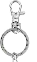 Load image into Gallery viewer, Jeweled Bottlenose Dolphin Key Chain Crystal Key Ring Clear Blue Topaz Color 4"
