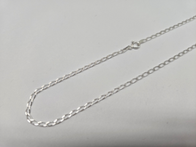 Load image into Gallery viewer, 925 Sterling Silver Solid Long Curb Link Chain Necklace Bracelet 2.5mm 7" to 30"
