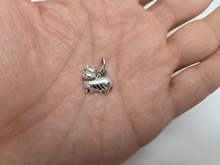 Load image into Gallery viewer, 925 Sterling Silver Fat Cow Pendant Oxidized Finish 5/8 (16mm) Inch Wide
