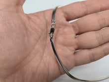 Load image into Gallery viewer, 925 Sterling Silver Two Tone Reversible Plated Omega Necklace 4mm 16" to 18"
