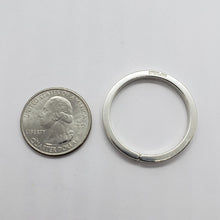 Load image into Gallery viewer, 925 Sterling Silver Split Ring Keyring Key Chain High Quality 1 1/4inch 33mm
