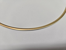 Load image into Gallery viewer, 925 Sterling Silver Two Tone Reversible Plated Omega Necklace 4mm 16" to 18"
