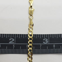 Load image into Gallery viewer, 10K Yellow Gold Solid Cuban Link Chain Curb Necklace Bracelet 4mm Size 7"~30"
