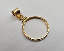 Load image into Gallery viewer, Gold Filled Penny Bezel Screw Top 19 mm Coin Edge 1 Cent Coin NOT Included
