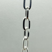 Load image into Gallery viewer, Sterling Silver Paperclip Cable Chain Necklace Bracelet Square Wire 6.5mm 7"~30"
