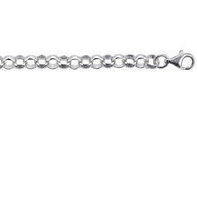 Load image into Gallery viewer, 925 Sterling Silver Solid Thick Italian Rolo Chain Necklace 8mm 7" to 8"
