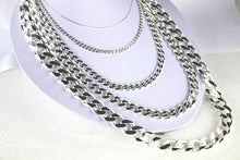 Load image into Gallery viewer, .925 Sterling Silver Cuban Link Chain Necklace 1.5mm ~ 13mm Men Women 16" ~ 40"
