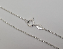 Load image into Gallery viewer, 925 Sterling Silver Fine Thin Twisted Box Chain Bracelet Necklace 1mm 7" to 30"
