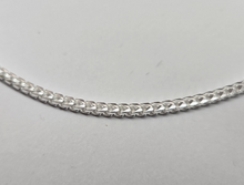 Load image into Gallery viewer, 925 Sterling Silver Thin Franco Chain Necklace Polished Finish 2.5mm 20" to 30"
