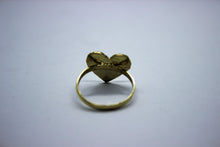 Load image into Gallery viewer, 10K Yellow Solid Gold Flat Heart Nugget Ring 3 sizes
