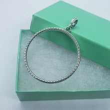 Load image into Gallery viewer, Sterling Silver Half Dollar Bezel 30 mm Coins Prong Back Illusion Edge 50 Cent

