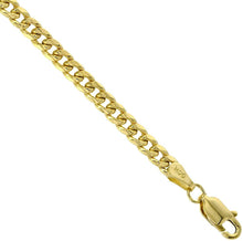 Load image into Gallery viewer, 14K Hollow Yellow Gold Miami Cuban Link Chain Necklace 3.5mm Size 22"~30"
