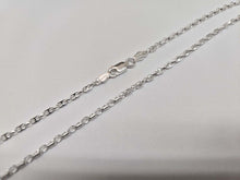 Load image into Gallery viewer, 925 Sterling Silver Puffed Anchor Chain Necklace Bracelet 2.4mm 7" to 30"

