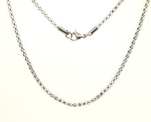 Load image into Gallery viewer, Stainless Steel Miniature Popcorn Chain Necklace 2.5mm Wide, Sizes 18-24 Inches
