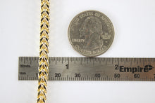 Load image into Gallery viewer, Authentic 10K Hollow Yellow Gold Franco Necklace Chain 5mm/24-40"
