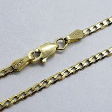 Load image into Gallery viewer, 10K Yellow Gold Solid Cuban Link Chain Curb Necklace for Women 2mm, 18"~30"

