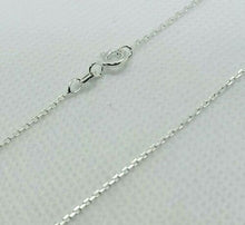Load image into Gallery viewer, 925 Sterling Silver Very Thin Fine Boston Link Chain Necklace 1mm 16" 18" 24"
