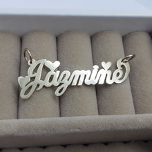 Load image into Gallery viewer, Authentic 14K Solid Yellow Gold Handmade Personalized Name Pendant w/out Rolo
