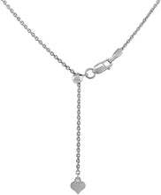 Load image into Gallery viewer, 925 Sterling Silver Adjustable Chain Max Length 24inch Necklace Women 11 Designs
