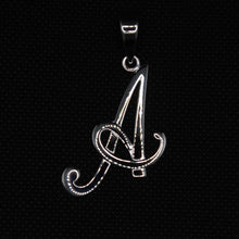 Load image into Gallery viewer, 925 Sterling Silver 26-Alphabet Large Fancy Cursive Script Initial Pendant
