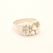 Load image into Gallery viewer, 925 Sterling Silver Diamond Cut Finish Nugget Ring 11mm, 7/16 Inch Sizes 8-13
