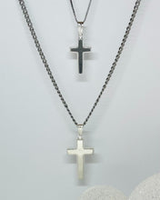 Load image into Gallery viewer, 925 Sterling Silver Simple Thick Cross Pendant 2 Sizes 21.7mm or 29mm
