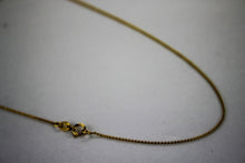 Load image into Gallery viewer, 14K Solid Yellow Gold Personalized Custom Name Pendant Charm &amp; Rolo chain
